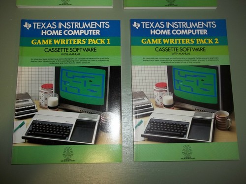 Set of 4 TI-99/4A TI99 Manuals STARTER PACK 1 & 2 - GAMEWRITERS' PACK 1 & 2 New  - Picture 4 of 4