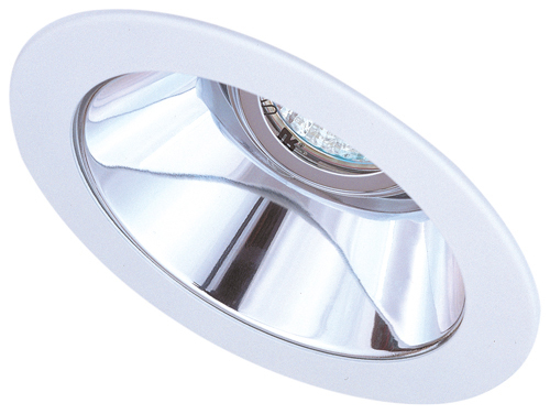 4" LOW VOLTAGE RECESSED LIGHTING CHROME TRIM 1 PACK - Picture 1 of 1