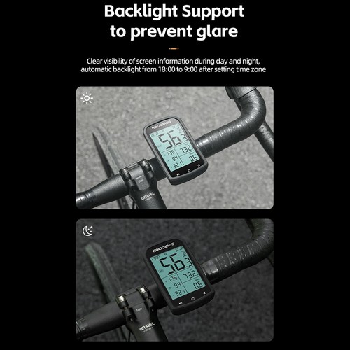 ROCKBROS M1 GPS Fahrradcomputer ANT + Bluetooth Drahtlos Geschwindigkeitsmesser - Bild 5 von 16