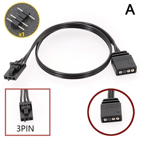 For Corsair 4 Pin RGB to Standard ARGB 5V 3 Pin Connector Adapter K5Y1 X0X7 - Photo 9/12