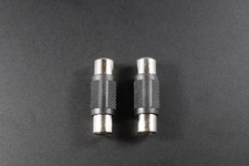 2 PACK RCA BARREL BUTT CONNECTOR COUPLER FEMALE TO FEMALE AUDIO CABLE WIRE