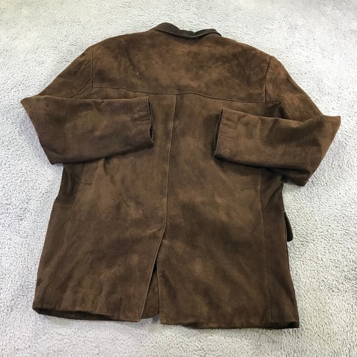 Vintage Banana Republic Jacket Mens Medium Leather Blazer Suede Sport Coat VTG - Picture 9 of 17