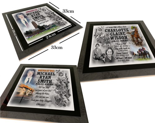 Lápida cementerio, lápida personalizada, foto tumba conmemorativa. - Imagen 16 de 19