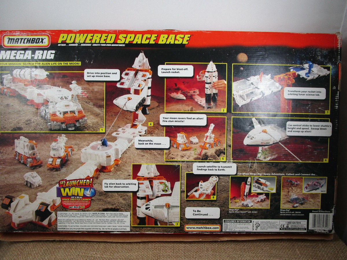 Matchbox Vintage 1998 Mattel MEGA RIG POWERED SPACE BASE SET | eBay