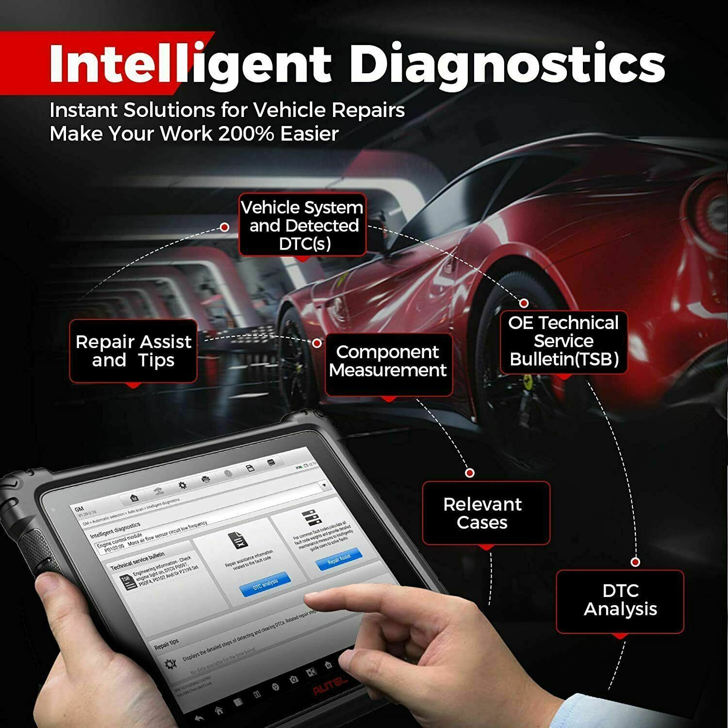 Autel NEW MaxiSYS Ultra MaxiFlash VCI Pro-gramming Auto Diagnostic Tool Scanner