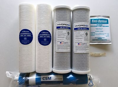 HYDRO-LOGIC STEALTH SMALL BOY 100 COMPLETE FILTER PACK - 80 GPD MEMBRANE