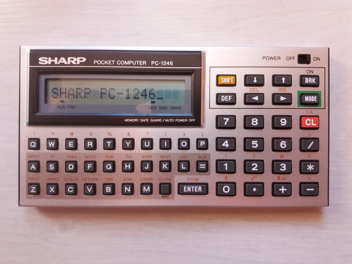 SHARP ポケットコンピュータ PC-1246DB 本体 Sharp PC-1246 Pocket Computer PC-1246