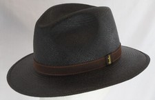 Borsalino Marco Panama Black w/Leather Hatband Limited Edition