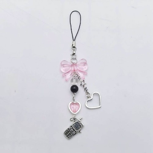 2pcs Star Phone Bowknot Pendant Phone Charm Chain Strap Bag Decoration Lanyards - Zdjęcie 3 z 8