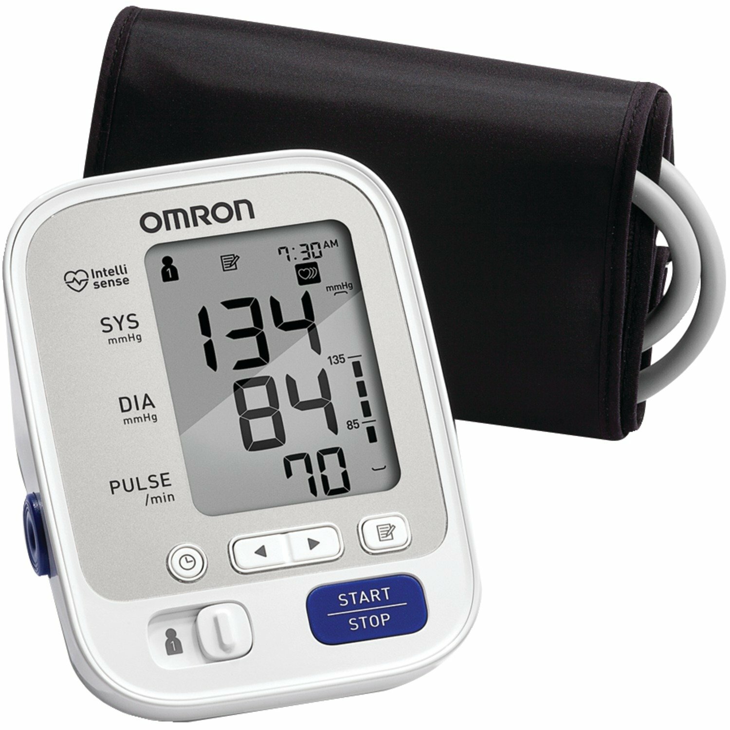 Omron 5 Series Upper Arm Blood Pressure Monitor; 2-User, 100-Reading Memory, Sof Omron 5 Series Upper Arm Blood Pressure Monitor; 2-User, 100-Reading Memory, Sof