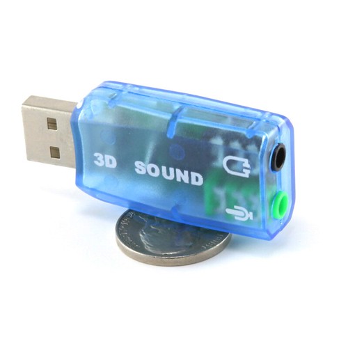 USB Sound Card Audio Adapter For Desktop Laptop Notebook Computer - Picture 7 of 7
