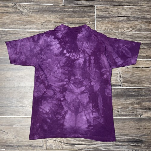 Vintage 96 The Mountain Lydia Dillion-Sutton Art Tee Tie Dye Purple Kids L EUC - Picture 8 of 8