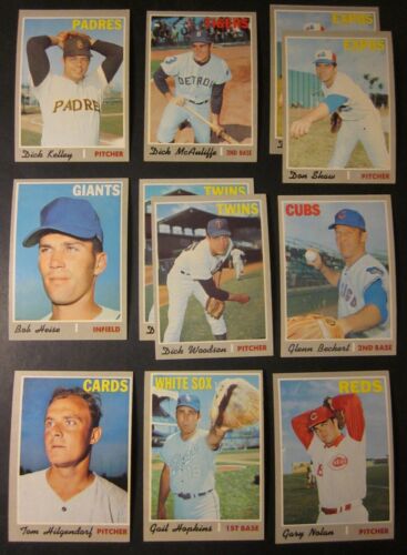 1970 Topps Baseball Singles- Pick Choose Finish Your Set (250- 500) - NM - Picture 186 of 199
