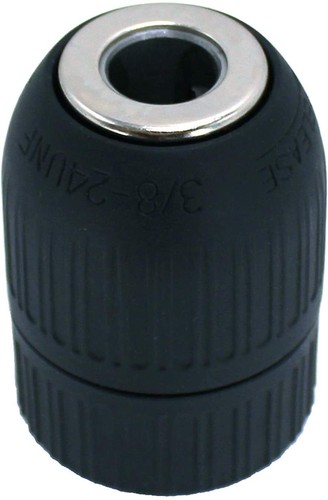 Mandril de taladro sin llave HFS(R) taladros de 3/8 pulgadas con eje de montaje de rosca 24 UNF - Imagen 4 de 6