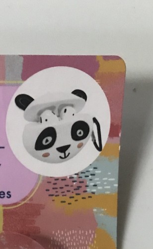 Silikon Kopfhörer Hülle - Niedlicher Panda - Karabiner Clip - Neu im Paket - Versand in USA - Bild 3 von 3