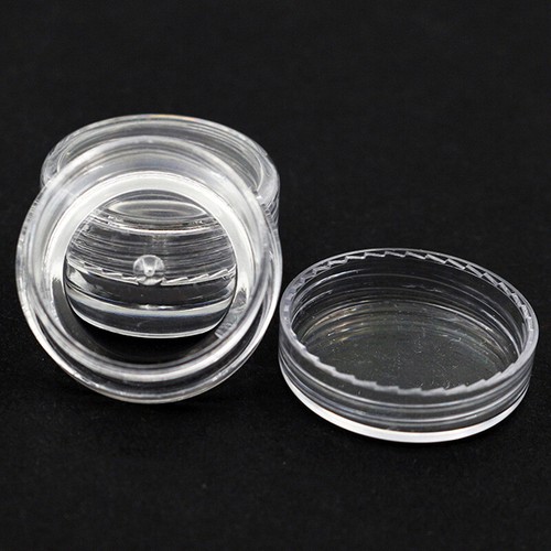 50Pcs Mini Plastic Box for Travel Jar Containers Round Cosmetic Makeup Cream Pot - Picture 4 of 11