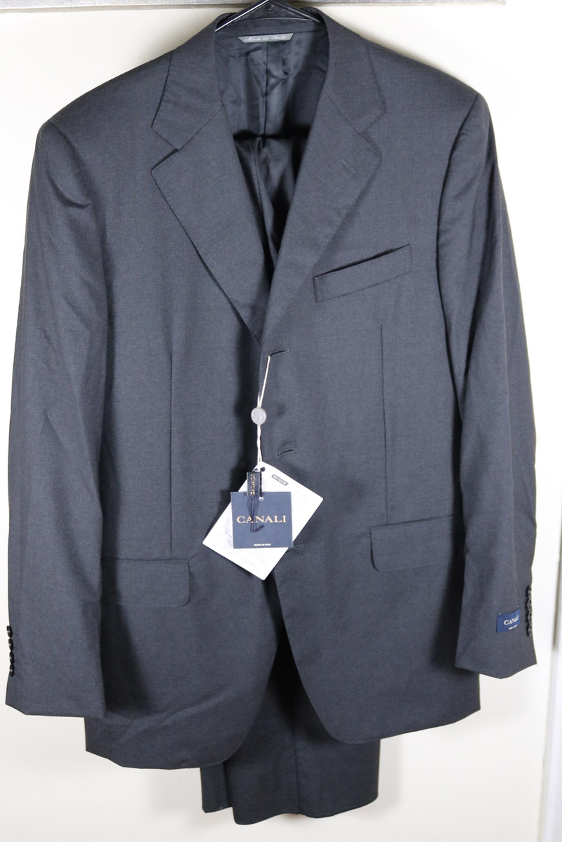 Canali Classic Fit Wool Suit Size 48 / 38 Brand New Gray | eBay display picture 1