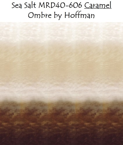 Sea Salt Ombre Cotton Quilt fabric Hoffman BTY MRD40-606 Shades CARMEL 32" LAST - Picture 1 of 15