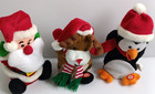 Singing Dancing Penguin Reindeer & Santa Christmas Decorations