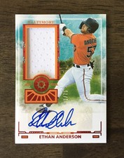 2025 Panini Boys Of Summer Ethan Anderson Red Patch Auto #/75 Baltimore Orioles
