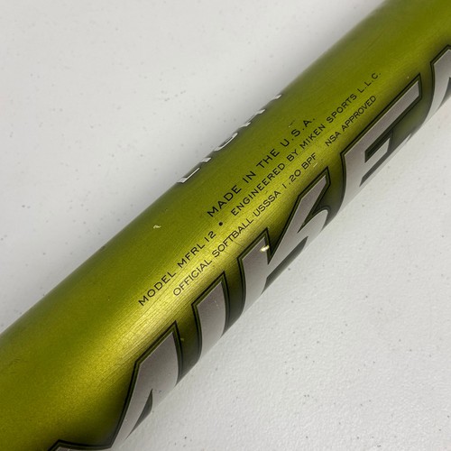 MIKEN RAIN LIGHT Composite Softball Bat MFRL12 Drop 12 Green 32” 20oz USSSA NSA - Picture 5 of 9
