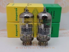 Amperex ECC88 6DJ8 O-getter Matched Pair - Heerlen 1962 - Strong