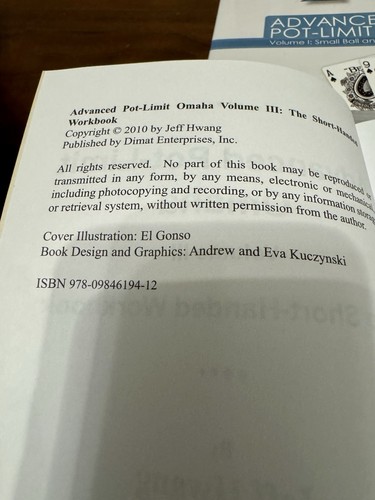 Advanced Pot-Limit Omaha Vol 1-3 2009-2010 Jeff Hwang PB Like New - Bild 7 von 18