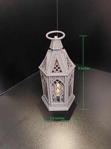 Gothic 3D Printed Lantern - Decoration - Halloween