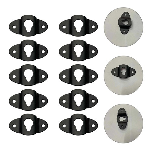 10 PCS Surround Sound Box Audio Hook Speaker Mount Plate Hanger Wall Bracket