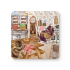 Mouse House Coaster Set of 4: The Busy Kitchen
