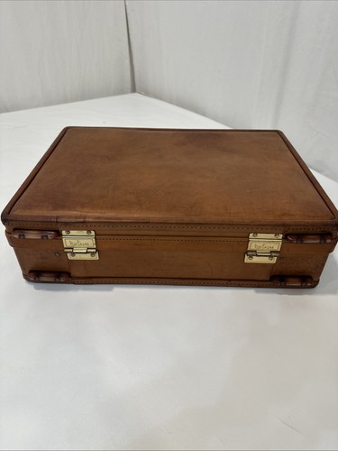 Hartmann Belting Brown Leather 18 Inch Briefcase Attache Vintage Classic Finance - Picture 8 of 20