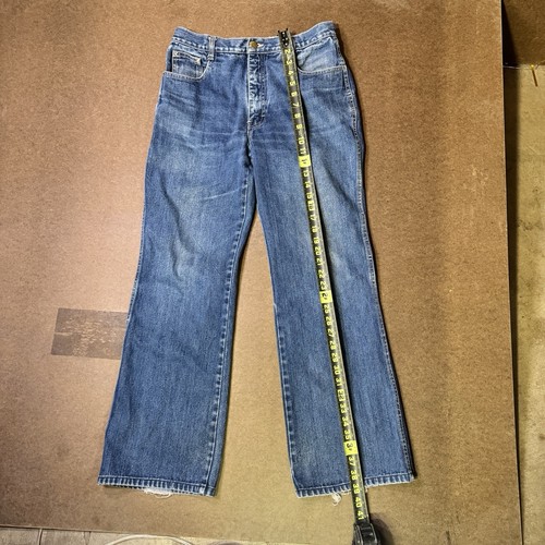 Vintage Brittania Jeans 34x36 Denim Flared Pants Old Rare Y2K Bootcut Flare Wide - Picture 2 of 11