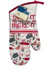 Kitchen Home Collection Fabric 1 Oven Mitt Inspirational Classic
