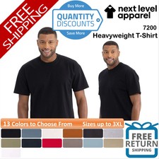    Next Level Heavyweight T-Shirt ring-spun Short Sleeve Up To 3XL 7200