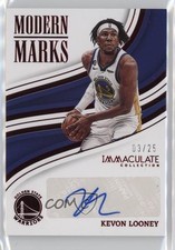 2022-23 Panini Immaculate Modern Marks Red /25 Kevon Looney #IMO-KVL Auto