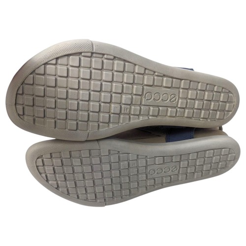 Sandalia Gladiador al Tobillo Ecco Damara Cuero Confort Mujer 41 Azul Beige NUEVA - Imagen 11 de 11