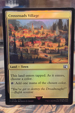 FOIL C 0276 Crossroads Village Land Town FFII Common Final Fantasy Card MTG
