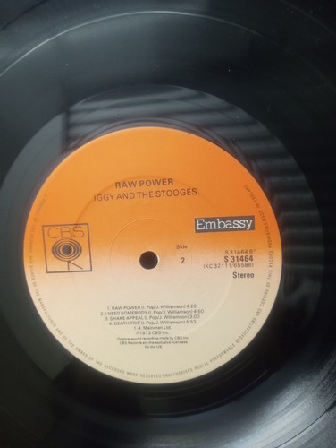 Iggy Pop Raw Power CBS 31464 Vinyl Record UK Import 1977 VG+/VG. - Picture 13 of 14