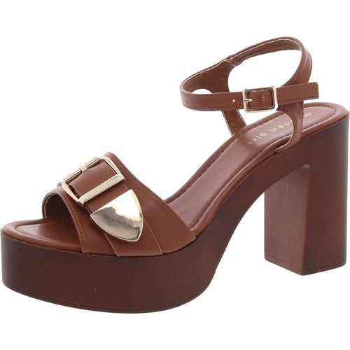 Madden Girl Womens Vivv Tan Platform Platform Sandals 11 Medium (B,M) BHFO 1211