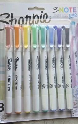 Sharpie S-Note Duo Dual-Ended Creative Markers, Part Highlighter, Part Art...