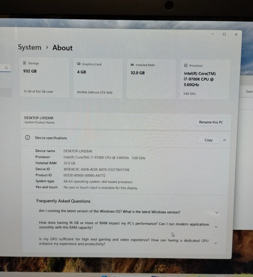 Custom Fractal Design Prime B360M-A Gaming Desktop i7-9700K NVIDIA 32GB 1TB W11P - Image 3 of 4