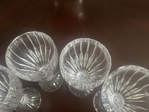 Set of 4 Mikasa Crystal Park Lane Water Goblets 6 3/4" Tall - Picture 3 of 7