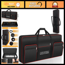 Padded 61-Key Keyboard Case Bag with Handle  Shoulder Straps, Portable Gig Bag