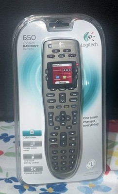 Logitech Harmony 650 Universal Remote Silver - BRAND NEW / SEALED In packaging
