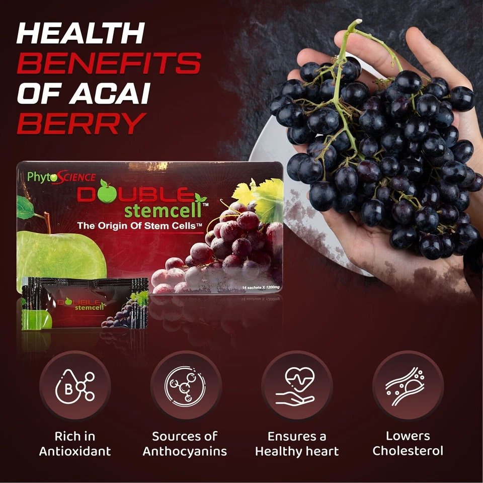 NOVO 60 pacotes (EXP 2028) PhytoScience célula-tronco dupla para antienvelhecimento - Imagem 3 de 4