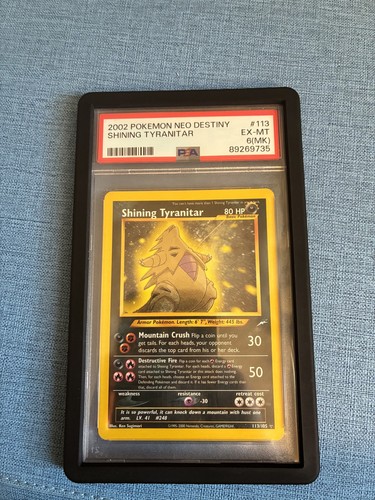 Pokemon Shining Tyranitar 113/105 Neo Destiny PSA 6 NM