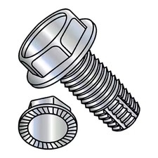 #10-32 x 1/2 in Hex Hex Machine Screw, Zinc Plated Steel, 7000 PK, 1108FWS