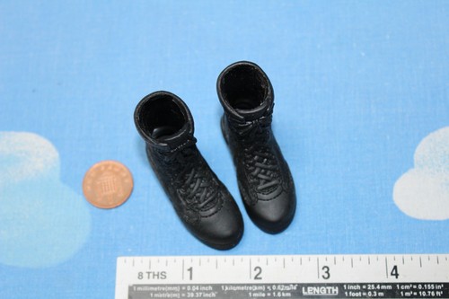 Dragon / BBI 1:6 SCALE Modern Black Boots (not peg fit) CB1024e - Picture 2 of 3