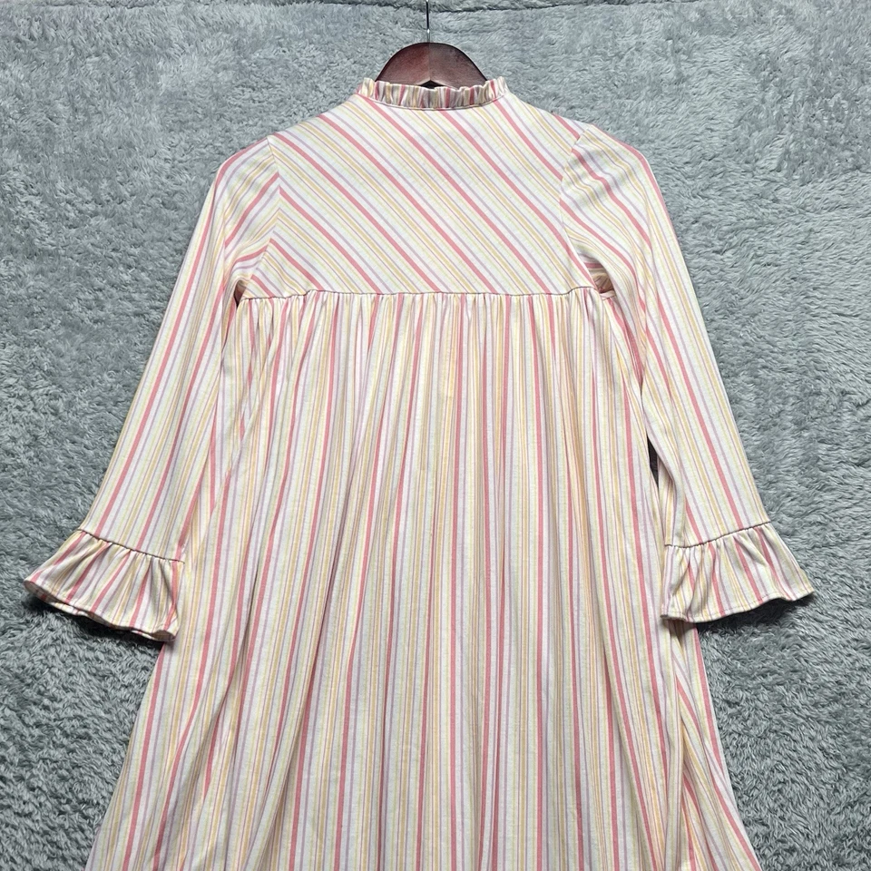 Camisón American Girl Niñas Mediano Rosa Rayas Volantes Tapeta Corpiño Retirado Foto 4 de 4