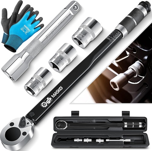 ® Chiave dinamometrica 6 pz. Set 40-210Nm 1/2 ' CV con 3 attacchi da 17 mm, 19 m - Foto 1 di 10